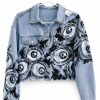 CHAQUETAS DENIM CROP OJOS